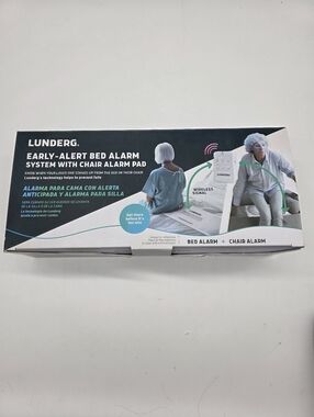 Lunderg Early-Alert Bed Alarm System w/ Wireless Sensor Pad & Monitor New
